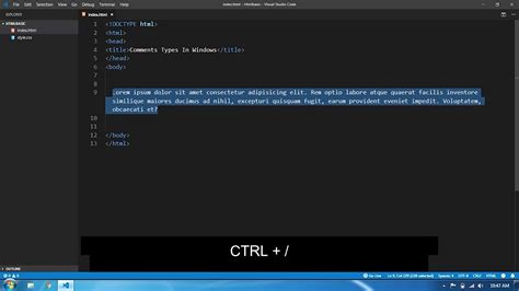 visual basic block comment|visual studio shortcut comment code.
